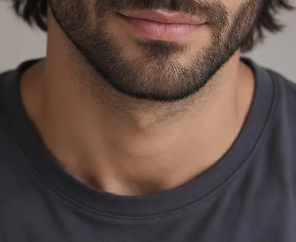 Omar's preview, close up: trimmed, shaped beard
